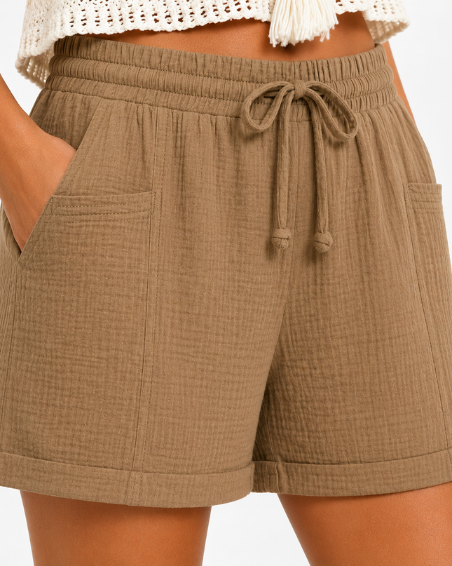 Women’s Drawstring Pocket Shorts