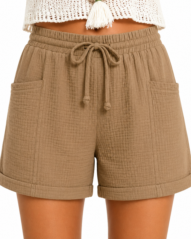 Women’s Drawstring Pocket Shorts