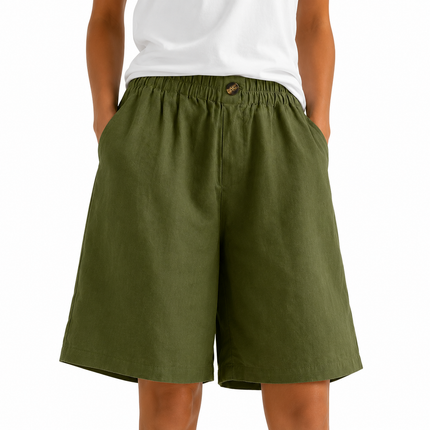 Women’s Elastic Waist Bermuda Shorts
