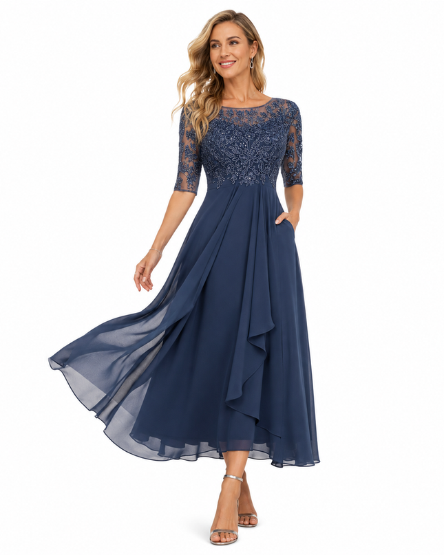 Women’s Lace Bodice Maxi Dress