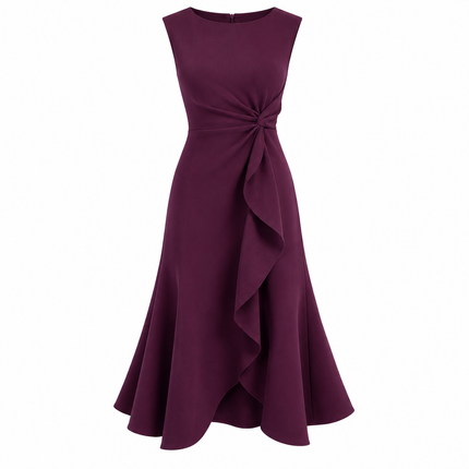 Women’s Ruffle Trim Midi Dress