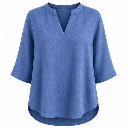 Women’s Split Neck Relaxed Blouse