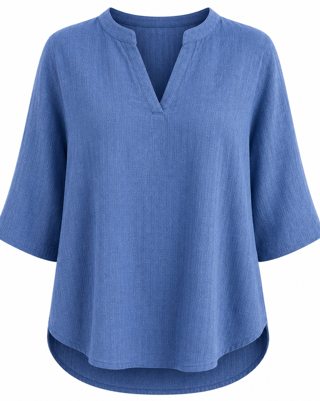 Women’s Split Neck Relaxed Blouse