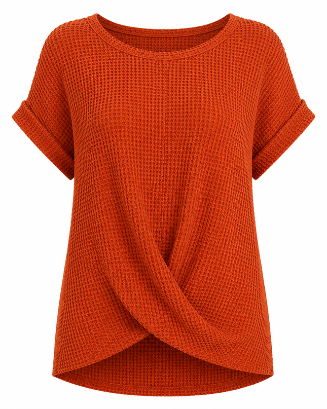Women’s Textured Twist Front Top