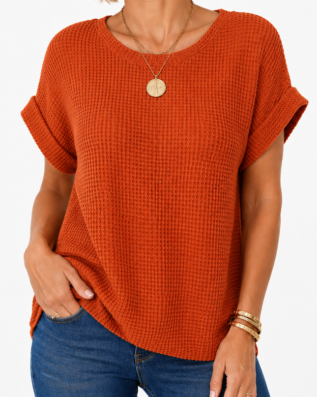 Women’s Textured Twist Front Top