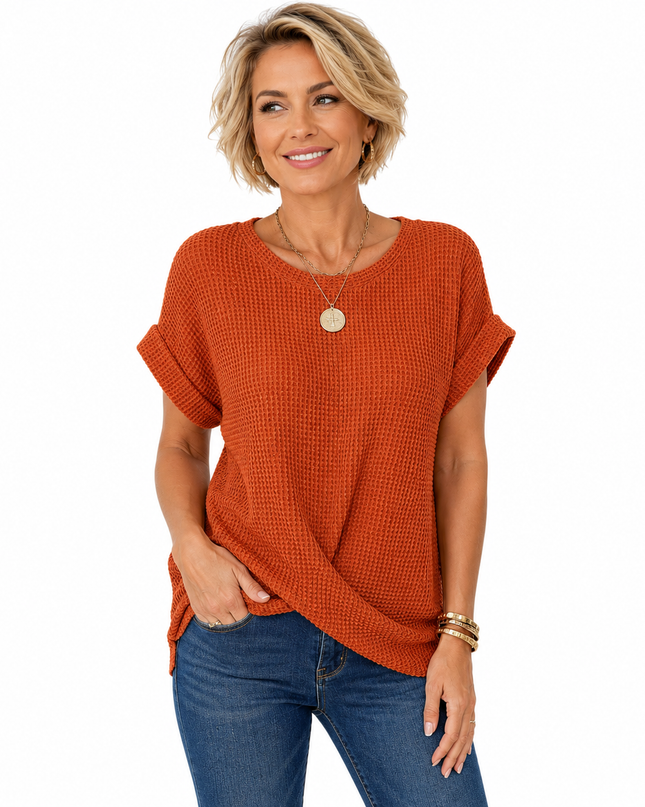 Women’s Textured Twist Front Top