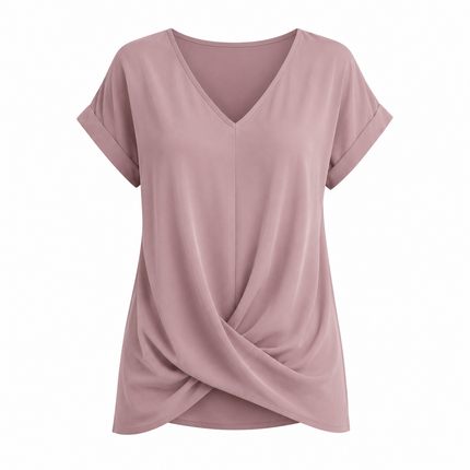 Women’s V-Neck Twist Front Top